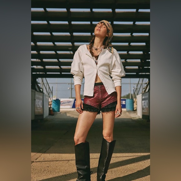 Free People Pants - NWT Free People Understated Leather Gina Shorts